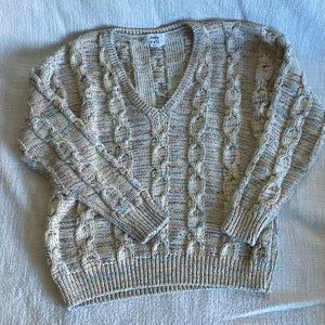 Korea JERRY HALL white sparkly sweater knit top (Zara, COS, Frankie shop)